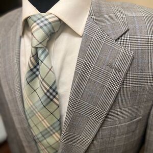 Brooks Brothers 1818 Madison Glen Check Plaid Sport Coat Blazer JGray Men 40R